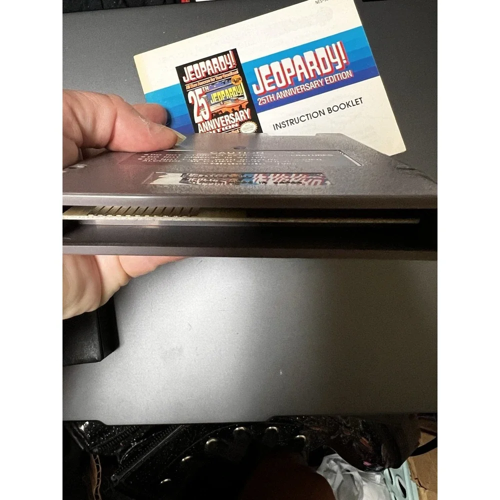 Jeopardy 25th Anniversary Edition Nintendo‎ NES Game with Manual and Sleeve
